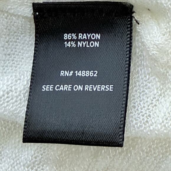 Torrid Cardigan Sweater 1X White Open Cropped Lightweight Semi Sheer NEW - Picture 6 of 7